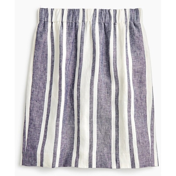 NWT J. Crew Pull-On 100% Linen Skirt - Picture 12 of 12